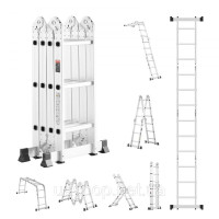 Vevor 316043 Багатофункціональна драбина багатофункціональна драбина драбинка 7 в 1 3 сходинки 3500 мм