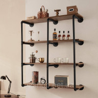 Vevor 314964 3x Shelf Tubes Плаваюча полиця Промислова полиця для труб Настінна полиця 4 рівні 30см Vevor 314964 3x Shelf Tubes Плаваюча полиця Промислова полиця для труб Настінна полиця 4 рівні 30см