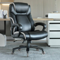 Vevor 314984 Офісне крісло крісло керівника зі шкіри PU чорного кольору з регульованою по висоті спинкою 0-80 мм, обертовий Vevor 314984 Офісне крісло крісло керівника зі шкіри PU чорного кольору з регульованою по висоті спинкою 0-80 мм, обертовий