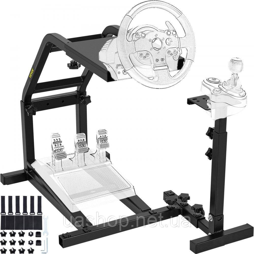 Vevor 315004 Підставка для керма гоночного симулятора для Logitech G29, G27, G25 Racing Wheel Pro для керма та педалей, без