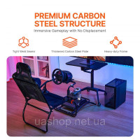Vevor 315006 Підставка для керма Racing Simulator Cockpit Sim Racing Logitech G923/G920/G29 Vevor 315006 Підставка для керма Racing Simulator Cockpit Sim Racing Logitech G923/G920/G29