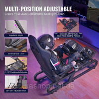 Vevor 315005 Підставка під кермо Logitech G923/G920/G29 Racing Sim Cockpit 150 кг 605-795 мм Vevor 315005 Підставка під кермо Logitech G923/G920/G29 Racing Sim Cockpit 150 кг 605-795 мм
