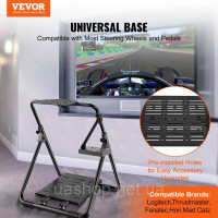 Vevor 315008 Стійка керма 600-830 мм ігрове сидіння 0°-40° ігрове сидіння зі сталевої рами симулятор перегонів для гоночних ігор Vevor 315008 Стійка керма 600-830 мм ігрове сидіння 0°-40° ігрове сидіння зі сталевої рами симулятор перегонів для гоночних ігор