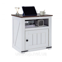 Vevor 315013 тумбочка тумбочка USB розетка тумба біла в стилі кантрі