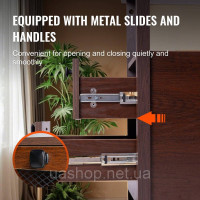 Vevor 315016 Тумба VEтумбочка, USB-розетка, тумба, шафа для зберігання Vevor 315016 Тумба VEтумбочка, USB-розетка, тумба, шафа для зберігання