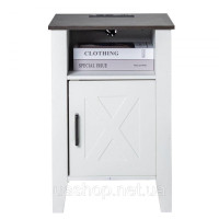 Vevor 315019 VEтумба квадратна тумбочка USB 2 шт. Тумбочка LED підсвічування