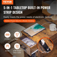 Vevor 315021 Тумба тумбочка USB Stecraunkdose Тумба приліжкова 3 ярусна колір дерево Vevor 315021 Тумба тумбочка USB Stecraunkdose Тумба приліжкова 3 ярусна колір дерево