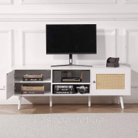 Vevor 315045 Тумба під ТВ ротанг 165см TV boho Тумба під ТВ Тумба під ТВ дуб білий