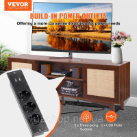 Vevor 315049 Тумба під ТВ Ротанг 191см Тумба під ТВ Boho Тумба під ТВ Горіх Vevor 315049 Тумба під ТВ Ротанг 191см Тумба під ТВ Boho Тумба під ТВ Горіх