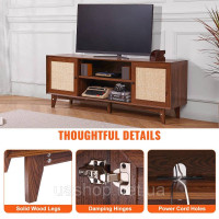Vevor 315049 Тумба під ТВ Ротанг 191см Тумба під ТВ Boho Тумба під ТВ Горіх Vevor 315049 Тумба під ТВ Ротанг 191см Тумба під ТВ Boho Тумба під ТВ Горіх