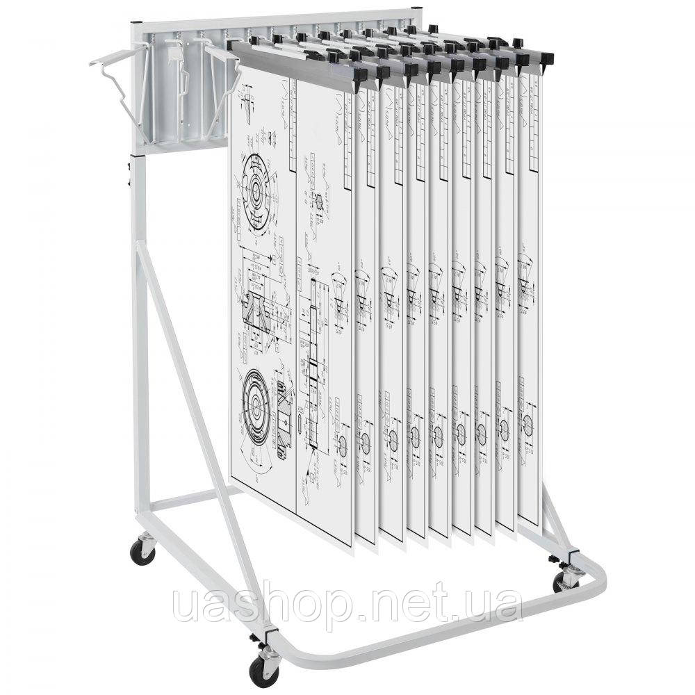 Vevor 315055 Mobile Plan Storage Rack Construction Plan Holder 12 поворотних кронштейнів