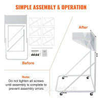 Vevor 315055 Mobile Plan Storage Rack Construction Plan Holder 12 поворотних кронштейнів