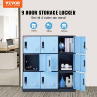 Vevor 315059 Шафа для роздягальні шафа для роздягальні, шафа для зберігання на 9 дверей, шафа для гардероба на 9 відділень, Vevor 315059 Шафа для роздягальні шафа для роздягальні, шафа для зберігання на 9 дверей, шафа для гардероба на 9 відділень,