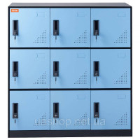 Vevor 315059 Шафа для роздягальні шафа для роздягальні, шафа для зберігання на 9 дверей, шафа для гардероба на 9 відділень, Vevor 315059 Шафа для роздягальні шафа для роздягальні, шафа для зберігання на 9 дверей, шафа для гардероба на 9 відділень,
