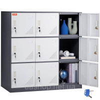 Vevor 315060 Шафа для роздягальні шафа для роздягальні, 9-дверна шафа для зберігання, шафа для гардероба на 9 відділень,