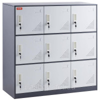 Vevor 315060 Шафа для роздягальні шафа для роздягальні, 9-дверна шафа для зберігання, шафа для гардероба на 9 відділень,