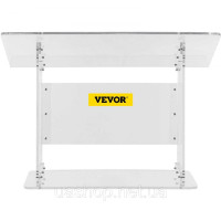 Vevor 315065 Акриловий подіум Розмір столу (ДхШ) 68,58х34,8 см Пюпітр 49,53 см Висота Сучасний акриловий подіум в церковному стилі Vevor 315065 Акриловий подіум Розмір столу (ДхШ) 68,58х34,8 см Пюпітр 49,53 см Висота Сучасний акриловий подіум в церковному стилі