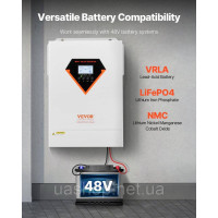 Vevor 316234 Hybrid Solar Inverter 6kW 220/230V WIFI інтегрований 120A MPPT контролер