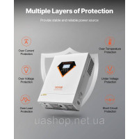 Vevor 316234 Hybrid Solar Inverter 6kW 220/230V WIFI інтегрований 120A MPPT контролер