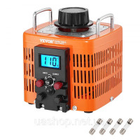 Vevor 316249 2000VA Трансформатор змінної напруги 6.6A 0-300V Стабілізатор напруги LCD CE
