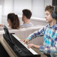 VEVOR 88 Keys Цифрове піаніно Електропіаніно Складне піаніно Bluetooth MIDI Чорне 305244 VEVOR 88 Keys Цифрове піаніно Електропіаніно Складне піаніно Bluetooth MIDI Чорне 305244