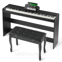 Vevor 316265 88 клавіш цифровий фортепіано електричний фортепіано подвійний режим клавіатури 3 педалі банк Vevor 316265 88 клавіш цифровий фортепіано електричний фортепіано подвійний режим клавіатури 3 педалі банк