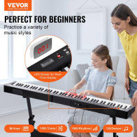 Vevor 316264 Digital 88 Keyboard Електропіано Цифрове піаніно 1000 ритмів