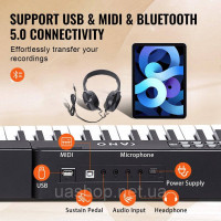 Vevor 316264 Digital 88 Keyboard Електропіано Цифрове піаніно 1000 ритмів