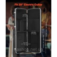 Vevor 316284 Чохол для гітари Hard Shell Case для електрогітари ABS 105см, що закривається