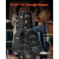Vevor 316283 Чохол для гітари Hard Shell Case Western Guitar Lockable 110см Vevor 316283 Чохол для гітари Hard Shell Case Western Guitar Lockable 110см