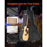 Vevor 316283 Чохол для гітари Hard Shell Case Western Guitar Lockable 110см Vevor 316283 Чохол для гітари Hard Shell Case Western Guitar Lockable 110см