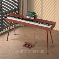 Vevor 316285 88 Key Digital Piano Електропіаніно Подвійна клавіатура Стійка на чотирьох ніжках
