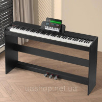 Vevor 316286 88 Key Digital Piano Електропіаніно подвійна клавіатура 1317x320x785 мм