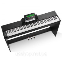 Vevor 316286 88 Key Digital Piano Електропіаніно подвійна клавіатура 1317x320x785 мм