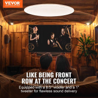 Vevor 316343 17cm Bluetooth вбудована колонка стельова колонка 150W