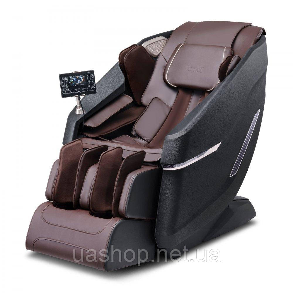 Vevor 315182 Масажне крісло з гнучкою рейкою SL, 3D масажер шиацу для всього тіла, невагомість, від 10 до 18 автоматичних режимів,