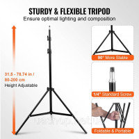 Vevor 316398 Набір софтбоксу для фотостудії 50x70см 45W 3000-6500K LED лампочки для зйомки