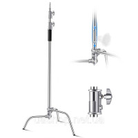 Vevor 316405 C-Stand Lamp Stand макс. висота 330 см підставка для фотосвітла з нержавіючої сталі