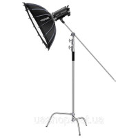 Vevor 316405 C-Stand Lamp Stand макс. висота 330 см підставка для фотосвітла з нержавіючої сталі