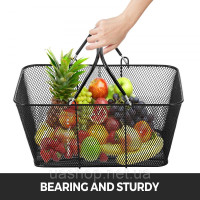 Vevor 315251 Mesh Shopping Basket with Hands Metal Shopping Basket 12PCS Портативний