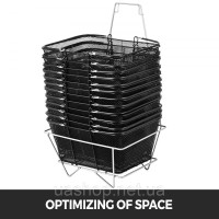 Vevor 315251 Mesh Shopping Basket with Hands Metal Shopping Basket 12PCS Портативний