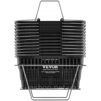 Vevor 315250 Кошик 12 предметів 21л із залізною ручкою та підставкою чорний Vevor 315250 Кошик 12 предметів 21л із залізною ручкою та підставкою чорний