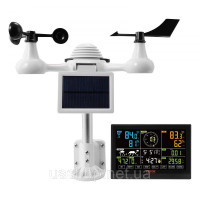 Vevor 316451 Професійна WiFi метеостанція 7 в 1, сонячна метеостанція, дисплей 190,5 мм (7,5 дюйма), дальність передачі 150 м, Vevor 316451 Професійна WiFi метеостанція 7 в 1, сонячна метеостанція, дисплей 190,5 мм (7,5 дюйма), дальність передачі 150 м,
