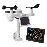 Vevor 316451 Професійна WiFi метеостанція 7 в 1, сонячна метеостанція, дисплей 190,5 мм (7,5 дюйма), дальність передачі 150 м, Vevor 316451 Професійна WiFi метеостанція 7 в 1, сонячна метеостанція, дисплей 190,5 мм (7,5 дюйма), дальність передачі 150 м,