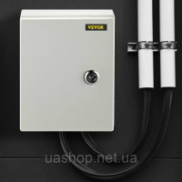 Vevor 316465 Сталева електрична коробка, електричний корпус, 25x20x15 см, вуглецева сталь, IP65