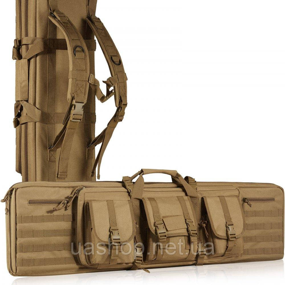 Vevor 315281 Rifle Bag 36-дюймова тактична подвійна сумка для 2 гвинтівок та 2 пістолетів