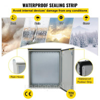 Vevor 316468 Розподільна коробка 60x60x30см NEMA 4 в зовнішньому корпусі IP65 водонепроникна і пилонепроникна розподільна коробка Vevor 316468 Розподільна коробка 60x60x30см NEMA 4 в зовнішньому корпусі IP65 водонепроникна і пилонепроникна розподільна коробка