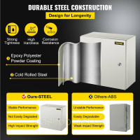 Vevor 316469 Перемикач Steel, електричний корпус, 40x40x20 см, вуглецева сталь, IP65 Vevor 316469 Перемикач Steel, електричний корпус, 40x40x20 см, вуглецева сталь, IP65