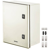 Vevor 316479 Корпус зі скловолокна NEMA, 40 x 30 x 20 см. Розподільча шафа зі скловолокна NEMA 3X, водонепроникність і