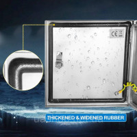 Vevor 316473 Корпус Nema-Steel, 30x30x20 см Nema 4x Steel Switching Box, IP66 Вода та пилозахисна, електрична коробка з'єднання